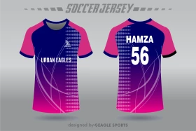 Neon Velocity Football Kit Vector | Vibrant Purple & Pink Gradient ...